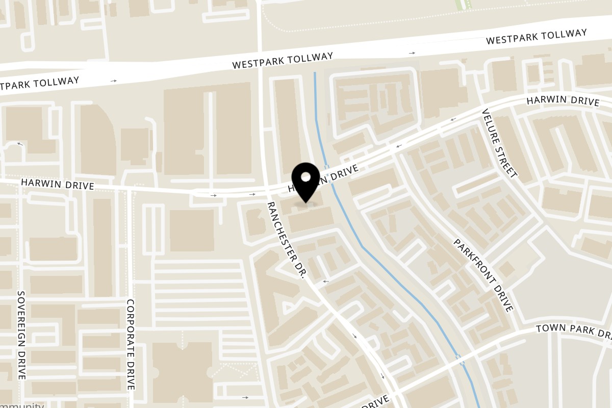 Map showing the location of The Prologue Deli on 10333 Harwin Dr. #147 in Houston